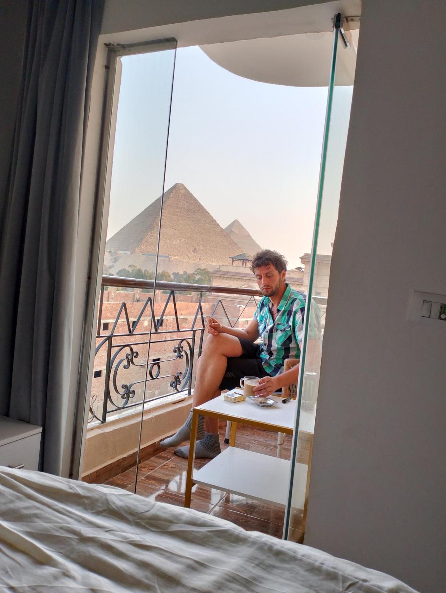 Hotel Oh Pyramids View Kafret el-Gabal Exteriér fotografie